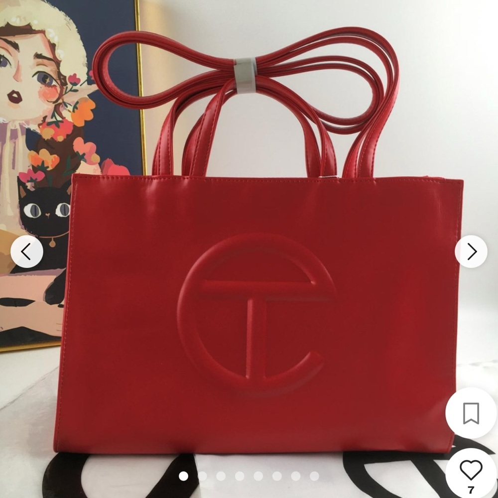 Telfar Red Tote Bag
